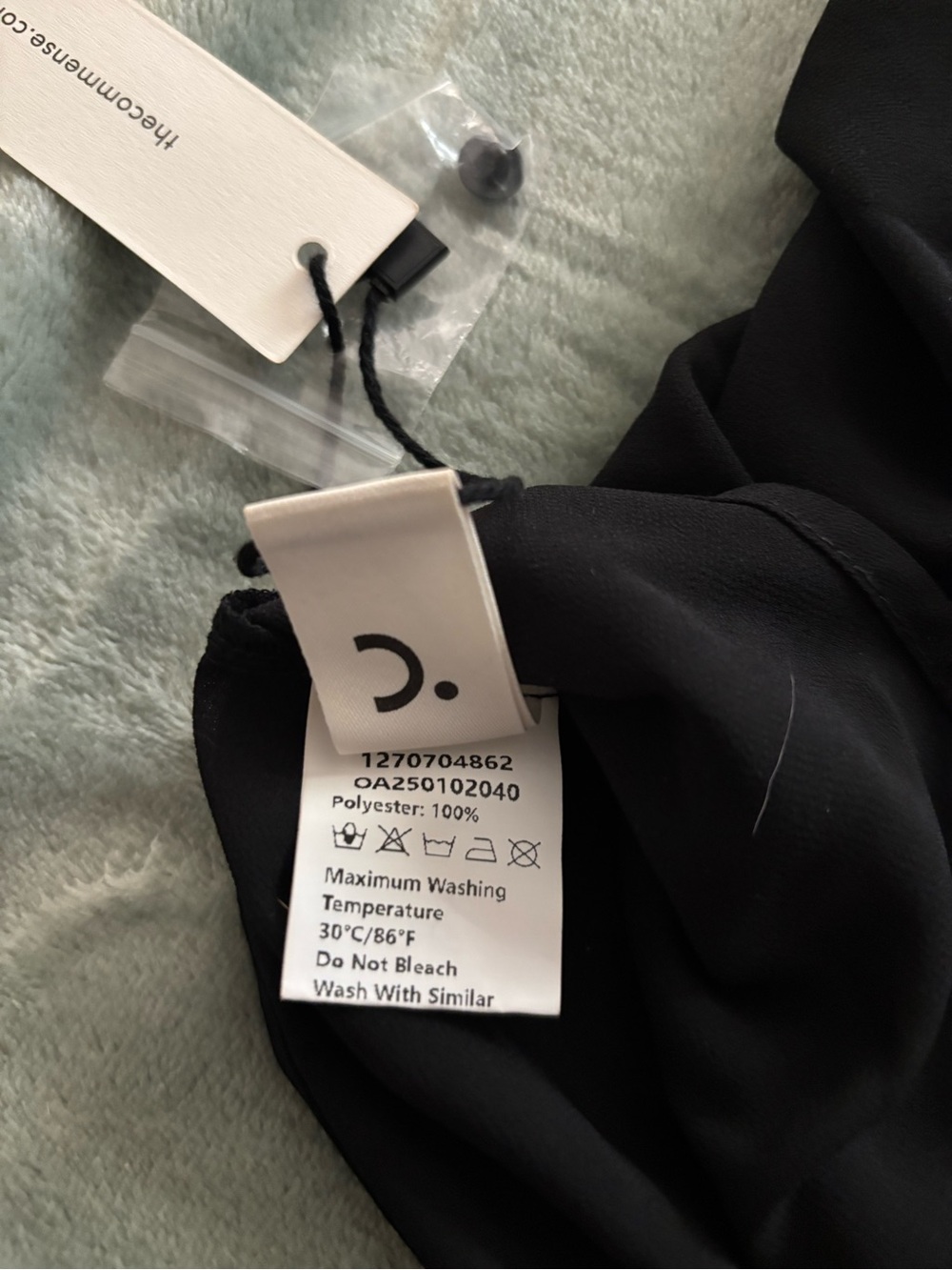 Commense One-Shoulder Black Chiffon Mini Skort Set - Picture 7 of 10